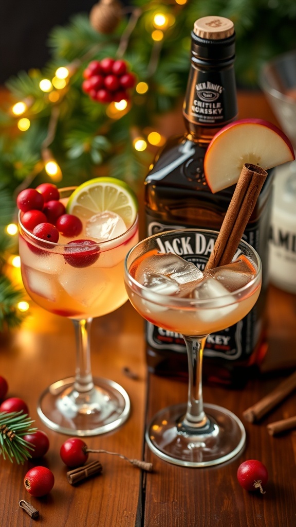 Two festive Jack Daniel